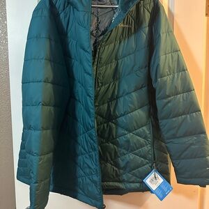 Brand new with tags Women’s Columbia Hooded Jacket sz 3X color River Blue $150